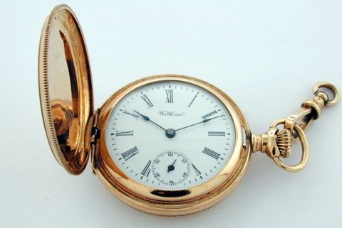 14K YELLOW GOLD WALTHAM POCKET WATCH  