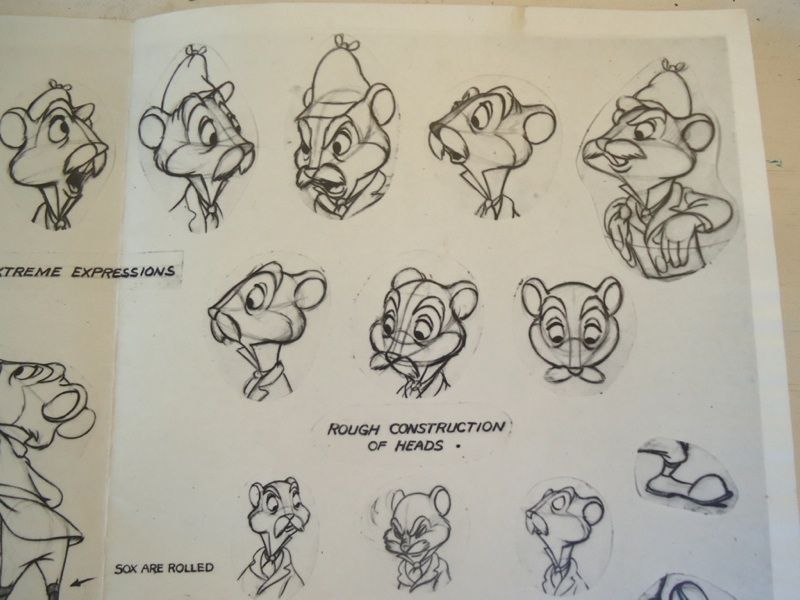 DISNEY Mr Toad Ratty Model Sheet Bing Crosby Photostat  