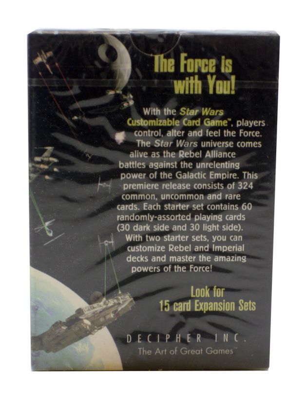 STAR WARS PREMIERE CCG LIMITED EDITION BLACK BOARDER SEALED STARTER 