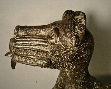 Larger ROYAL BRONZE LEOPARD BENIN STYLE  NIGERIA  