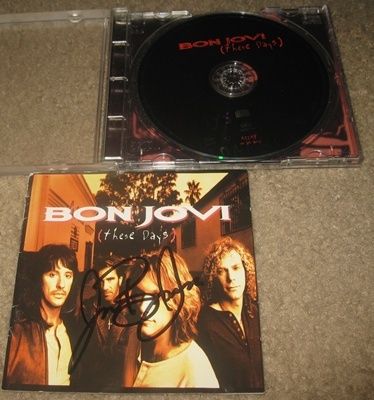 BON JOVI THESE DAYS AUTOGRAPHED CD by JON BON JOVI  