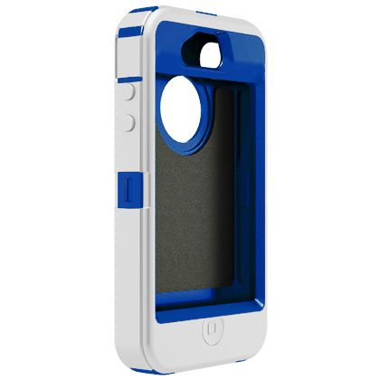 Apple iPhone 4S OtterBox Defender Case w/ Holster Belt Clip (White on 