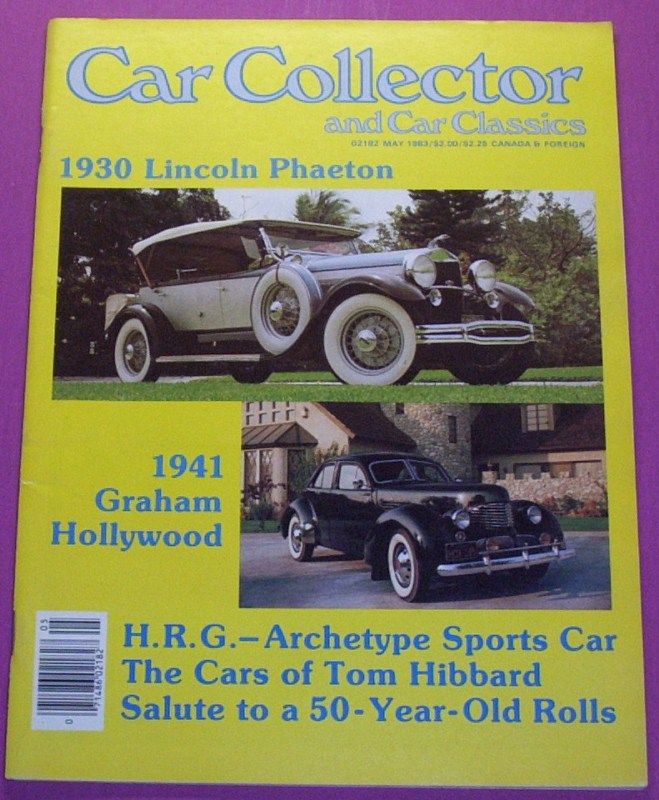 CAR COLLECTOR & CAR CLASSICS MAGAZINEMAY, 1983  