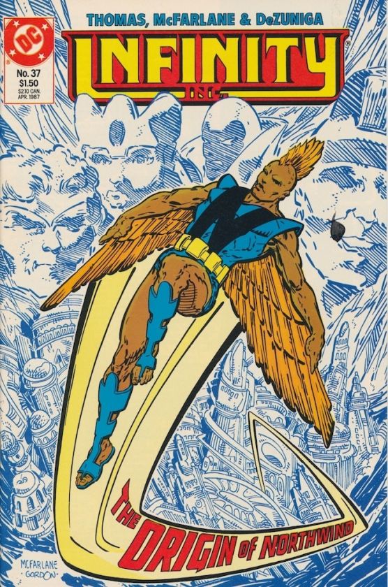 Infinity Inc. #37 NM 1987 Origin of Northwind, Hawkman, Hector Hall 