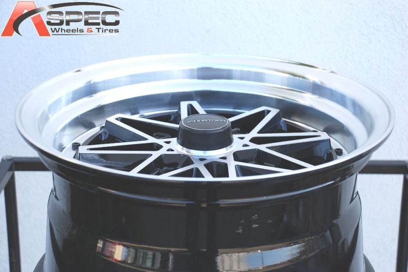 VARRSTOEN V2 BLACK MACHINED FACE LIP15X8 4X100 +0 JDM OLD SCHOLL RIM 