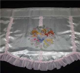 Disney Cinderella Princess Valence White Satin Pink Ruffle  