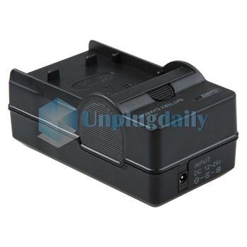 Battery charger with foldable AC plug DC Cigarette lighter adapter 