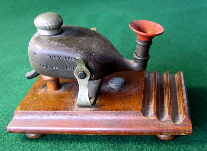 CENTURY INKSTAND   CANTON, OHIO   PAT 1890S  