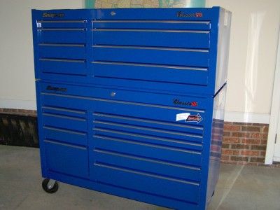 SNAP ON CLASSIC 78 TOOL CHEST BOX COMBO ROYAL BLUE EUC  