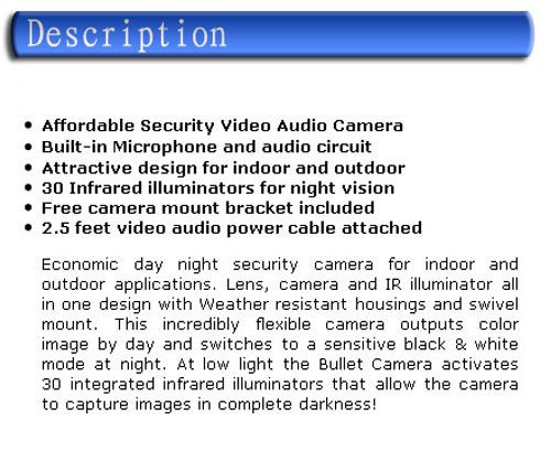 security surveillance camera ir outdoor home system  