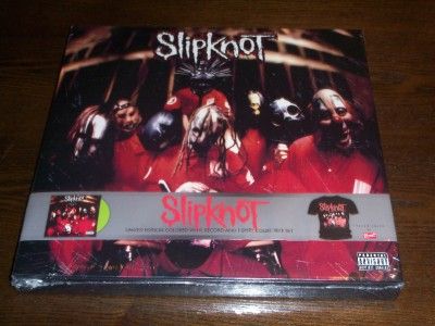 Slipknot Limited Collectibl Vinyl & Black T Shirt Sz XL  