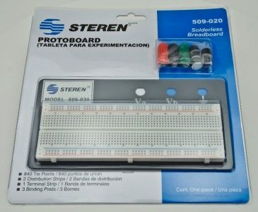 Steren 509 020 Solderless Breadboard 1/10 tie point PROTOBOARD NEW 