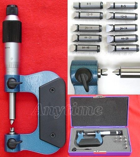 SCREW THREAD MICROMETER MULTI ANVIL MACHINIST TOOL  