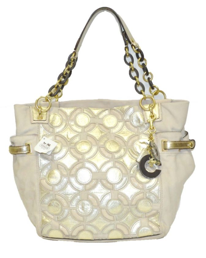 COACH 14826 Peyton Leather Mosaic Neutral Tote/ bag  