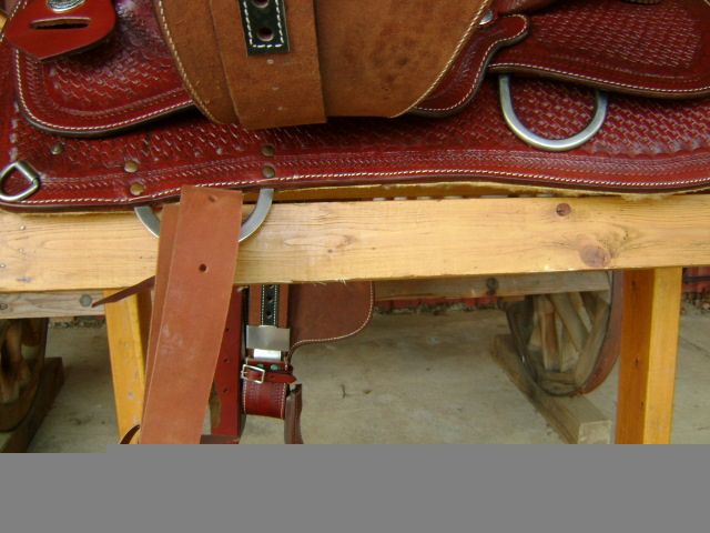   WESTERN REINER REINING LEATHER HORSE PERFORMANCE ARENA SADDLE  