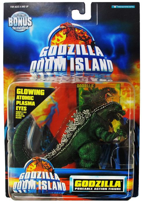 TRENDMASTERS GODZILLA DOOM ISLAND GODZILLA GREEN FIGURE 1997 VINTAGE 