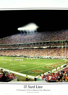 ARROWHEAD STADIUM Kansas City Chiefs Panoramic Poster  