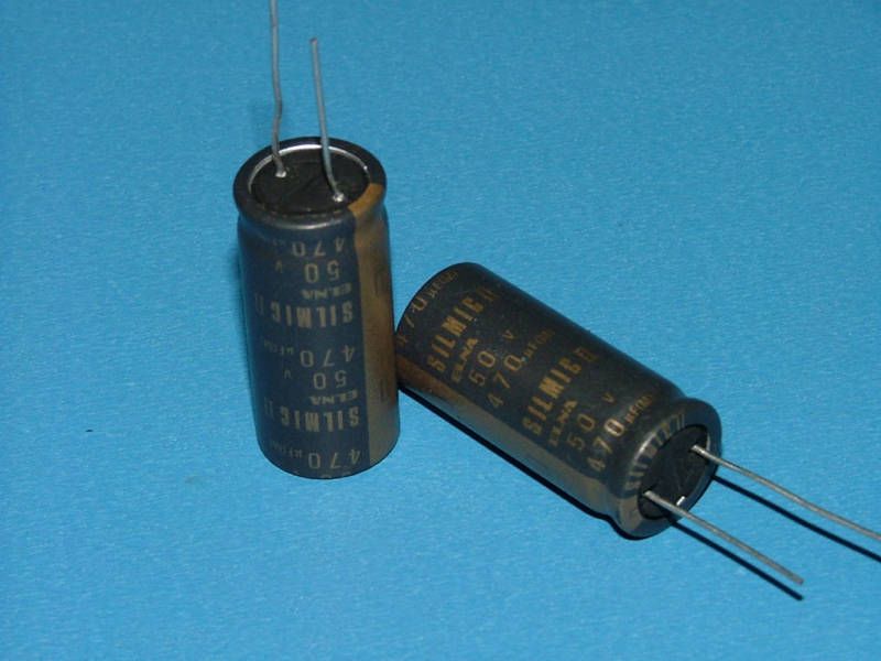 2Pcs Elna Silmic ARS 470uF 50V 85c Capacitors  