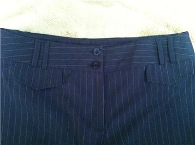 Atelier Charcoal Pin Stripe Pants Suit Size 2  