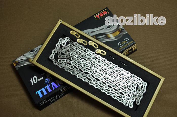 New YBN Titanium 10 Speed Bike Chain 210g for SHIMANO SRAM CAMPAGNOLO 