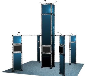 TRADE SHOW BOOTH DISPLAY CUSTOM 20 x 20 EXHIBIT  