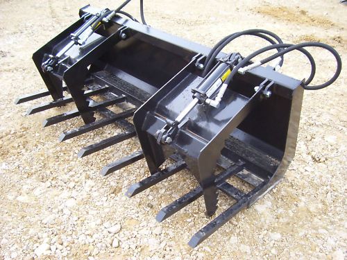 grapple fork tine bucket for skidsteer loader tractor  