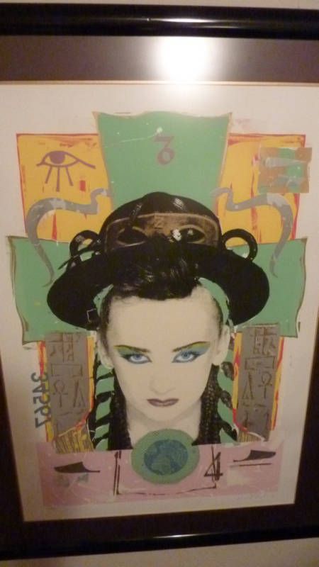 BOY GEORGE CULTURE CLUB RARE FRAMED Richard S. Duardo  