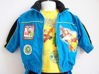 NEW Baby Boys POOH ADVENTURES LIGHT UP 3pc 24M Clothes NWT w/Jacket 