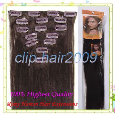   remy clip hair 6pcs set 7pcs set 8pcs set 15inch 7pcs remy clips hair