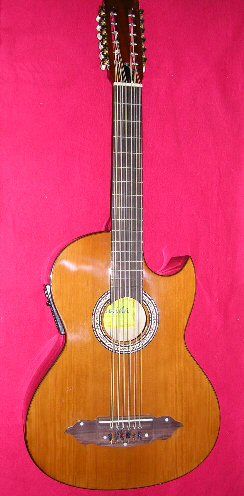 LUCIDA ACOUSTIC ELECTRIC BAJO SEXTO GUITAR MEXICAN MARIACHI INSTRUMENT 