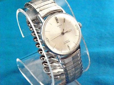   VINTAGE 1963 TIMEX MENS CHROME PLATED 21 JEWEL MECHANICAL WATCH