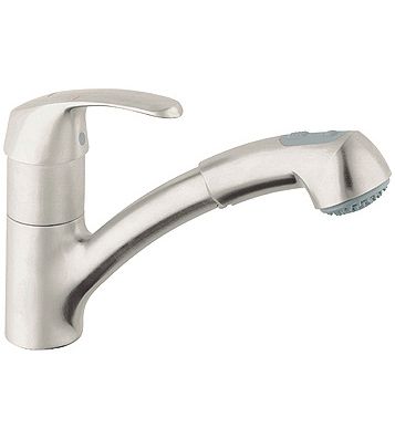 32999SD0 GROHE Alira Pull Out Spray Kitchen Faucet RealSteel Stainless 