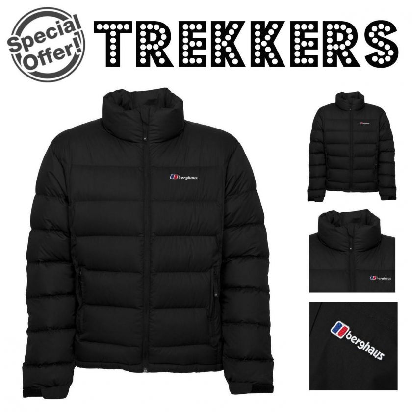 BERGHAUS MENS TYROL DOWN INSULATED WINTER JACKET   BLACK   S M L XL 