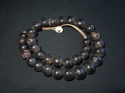 Antique Himalaya Nepal GREAT QUALITY RARE ROUND GARNET BEADS  