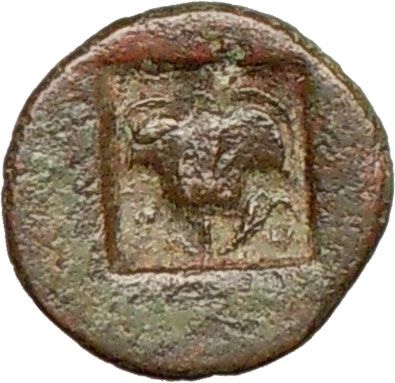 RHODES Greek Island off Caria 166BC Greek Coin w ROSE  