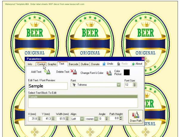 the software label printing software ready made template creations 