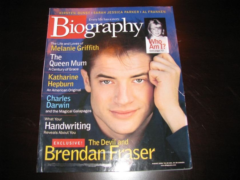 Biography August 2000 devil and brendan fraser  