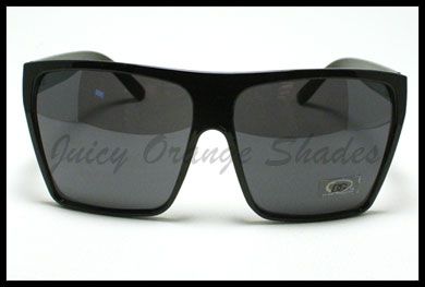 UNISEX SUPER OVERSIZED FLAT TOP SQUARED DG Celebirty Sunglasses BLACK 