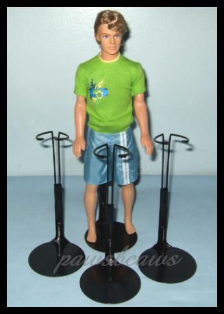 New BLACK Kaiser Doll Stands For KEN Dolls  