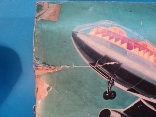 PAN AM BOEING 747 JUMBO JET SEE THRU FRICTION POWERED BOXED HONG KONG 