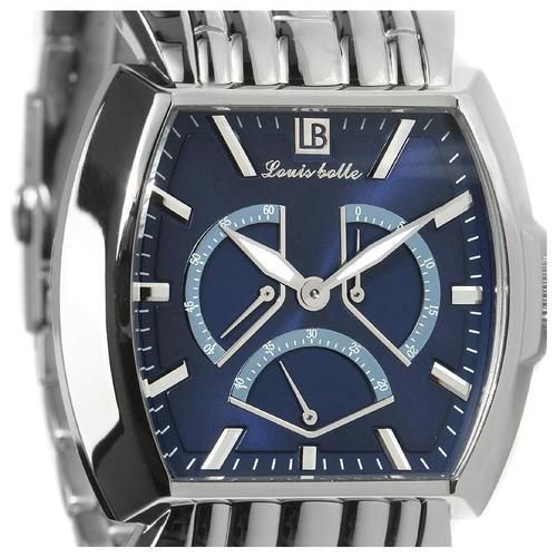 LOUIS BOLLE MENS PERRY AUTOMATIC STAINLESS WATCH NEW BL  