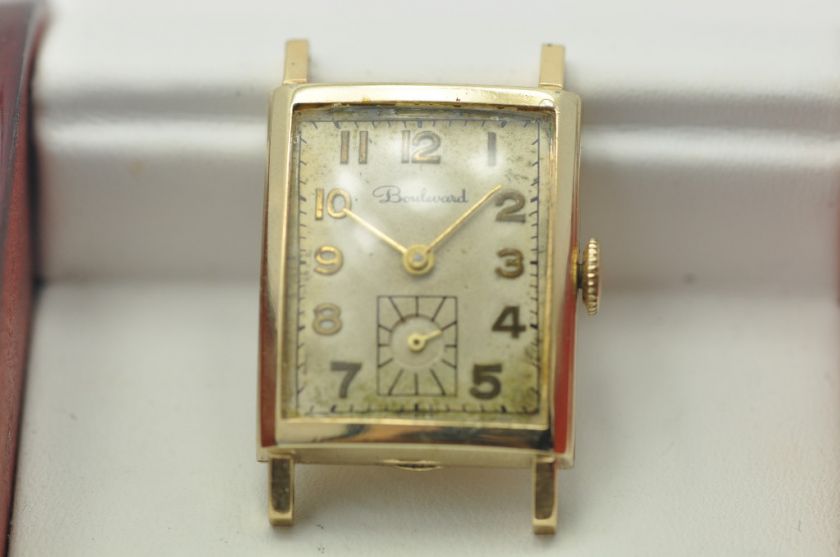 Boulevard 14K Gold Filled Swiss Watch No Straps  