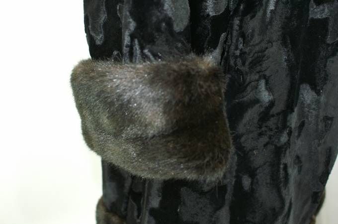 Vintage Tocci Tissavel Faux Fur Swing Coat  