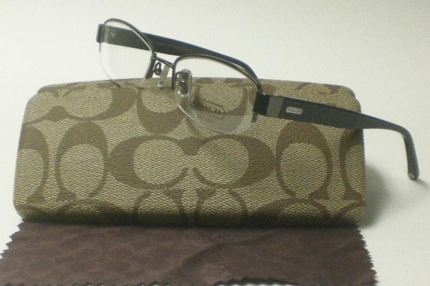 COACH SUZANNA 246 DARK GUNMETAL EYEGLASSES AUTHENTIC 50  