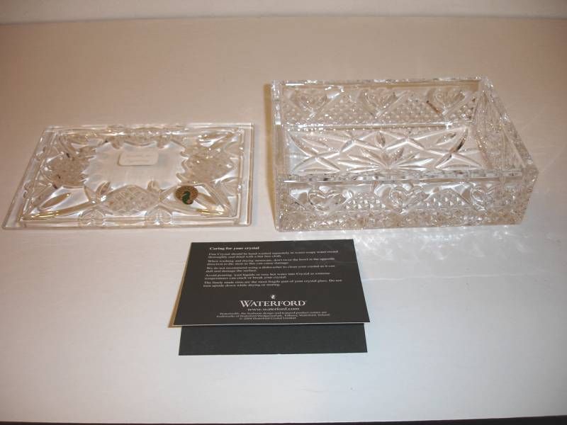 Waterford Crystal Wedding Heirloom Memento Box NIB  