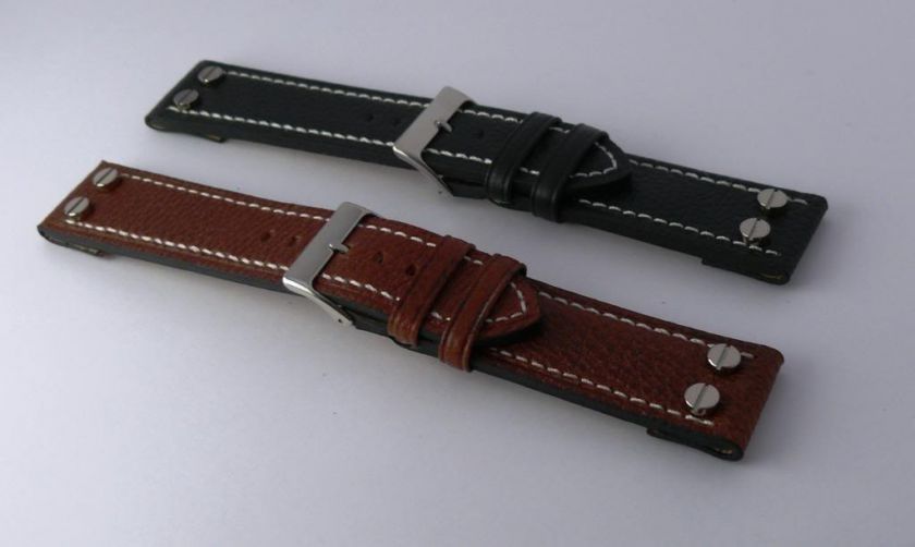   Aviator Watch Straps   Genuine Leather Suitable for Fixed Lugs  