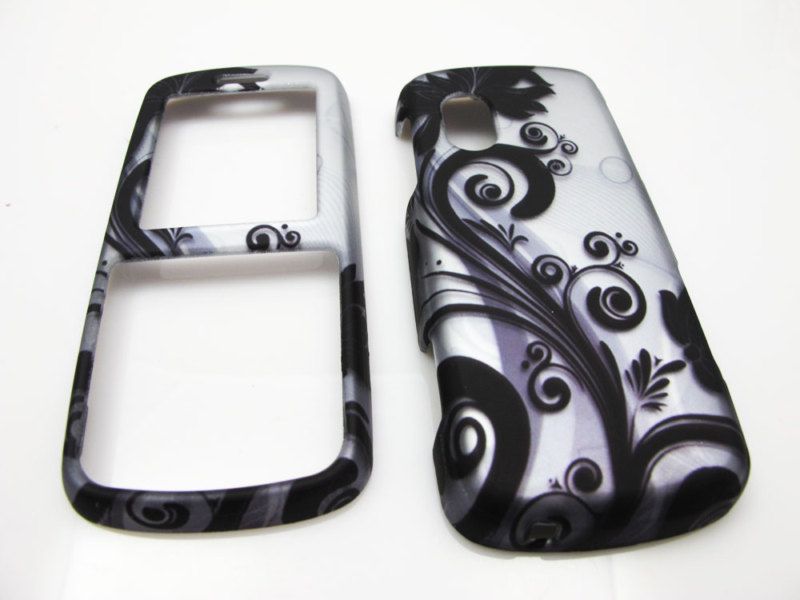 BLACK VINES HARD CASE COVER SAMSUNG STRAIGHT TALK T401G  