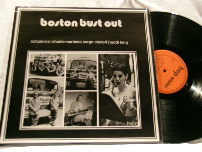 NAT PIERCE Boston Bust Out Serge Chaloff Teddi King LP  