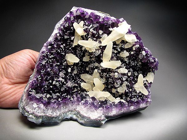 Amethyst with Calcite, Rio Grande do Sul, Brazil  