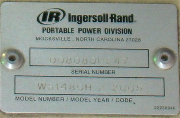 Ingersoll Rand 8HP WS14 Masonary Saw  